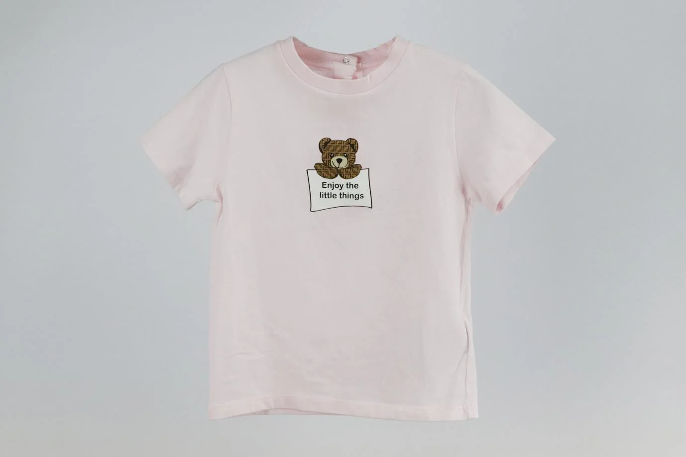 FENDI BABY GIRLS FF COTTON T-SHIRT 24 MONTHS - Image 2