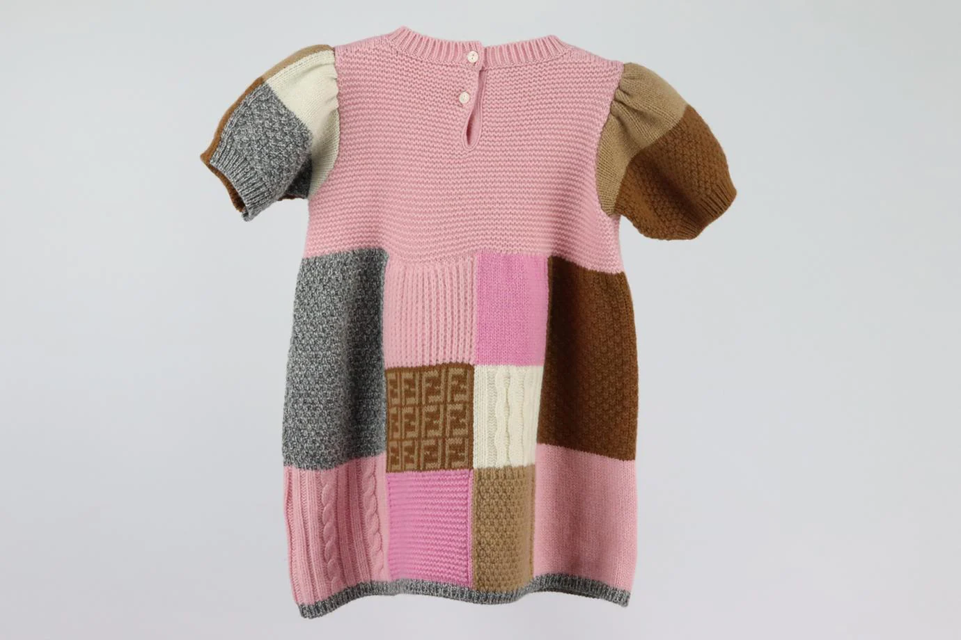 FENDI BABY GIRLS FF WOOL DRESS 18 MONTHS - Image 3