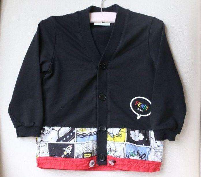 FENDI BABY GIRLS MONSTER SPACE CARDIGAN 2 YEARS - Image 3