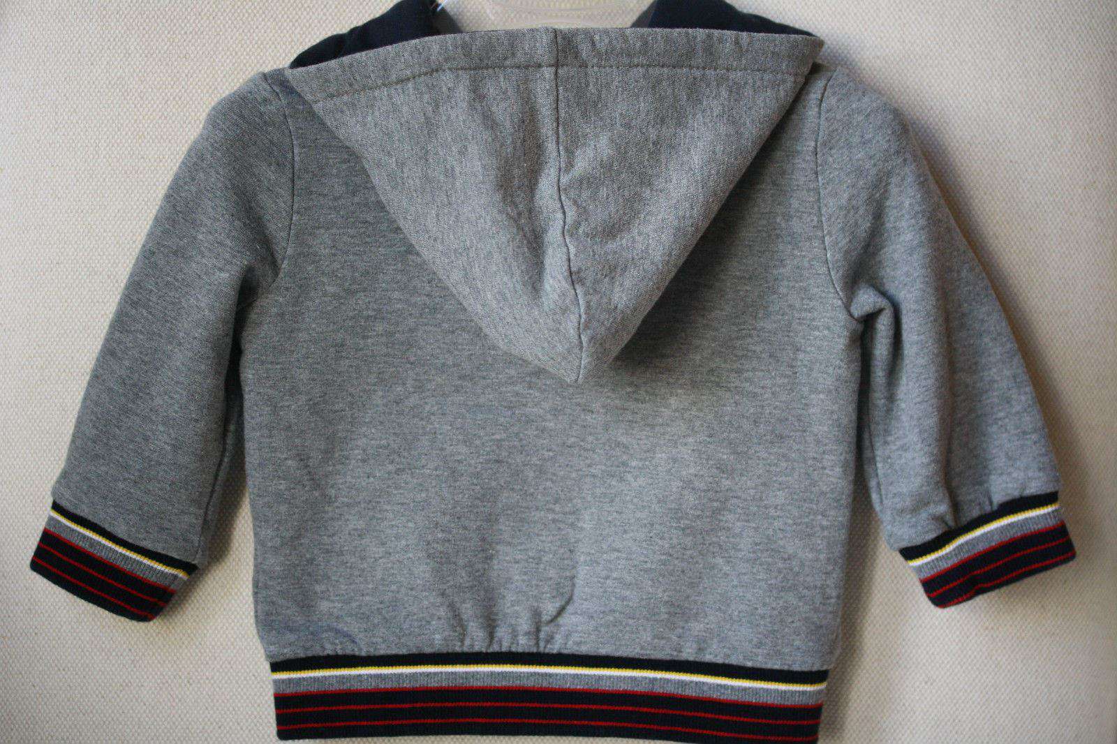FENDI BABY GREY MONSTER HOODED SWEATSHIRT 6 MONTHS - Image 5