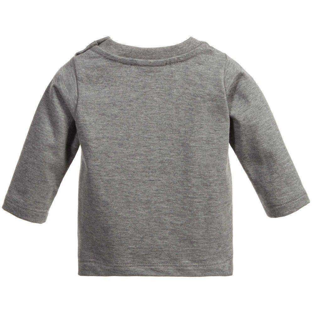 FENDI BABY GREY MONSTER TOP T-SHIRT 9 MONTHS - Image 3