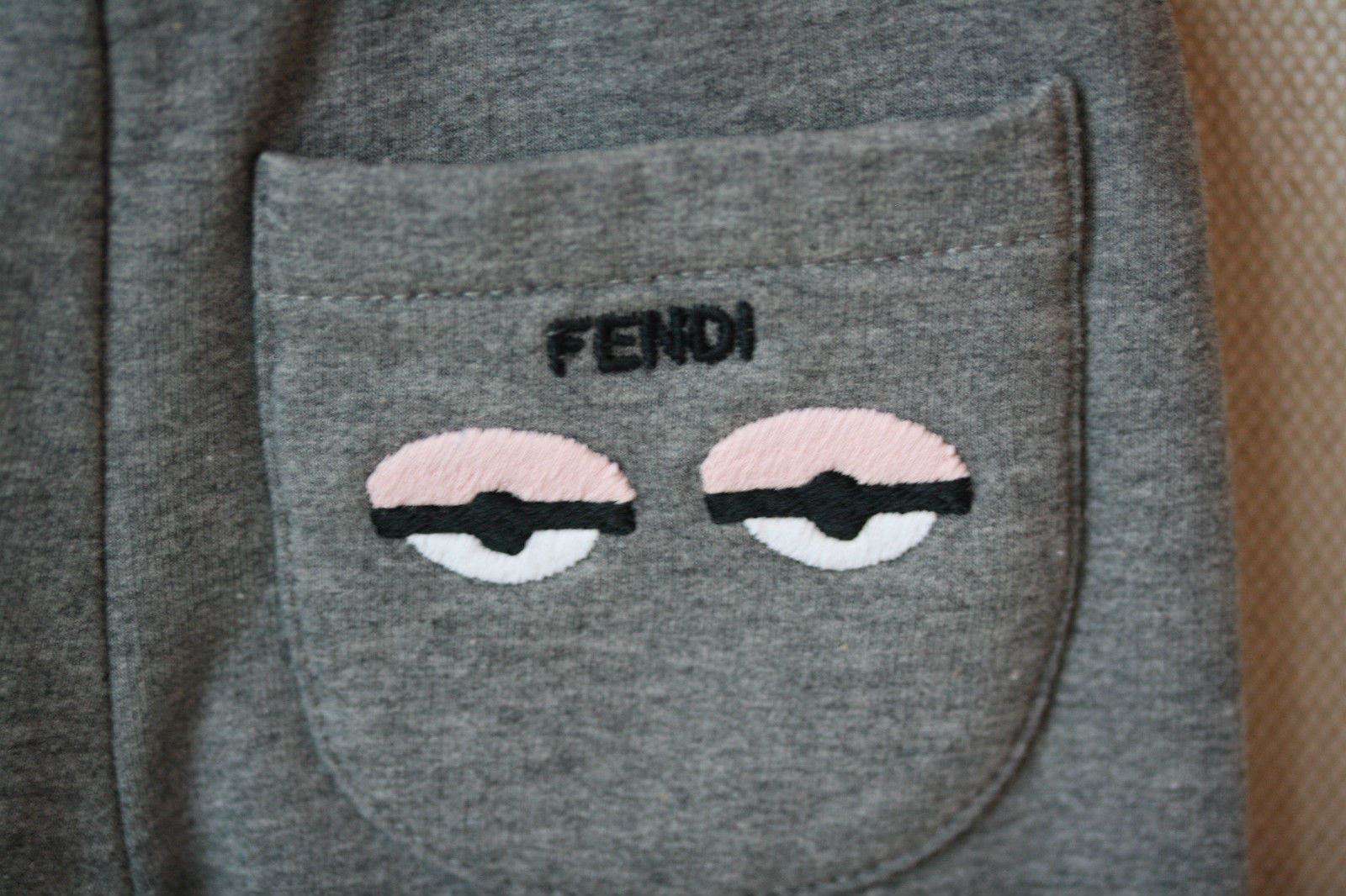 FENDI BABY GREY MONSTER TRACKSUIT TROUSERS 6 MONTHS - Image 3