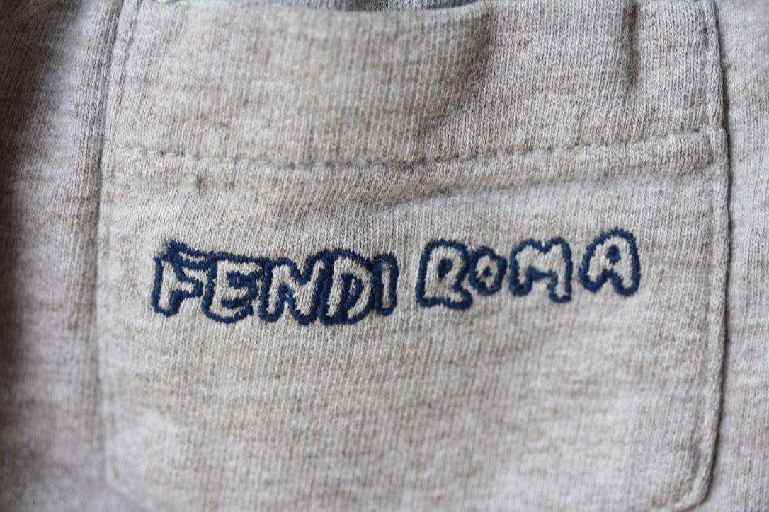FENDI BABY GREY ROMA SHORTS 9 MONTHS - Image 2