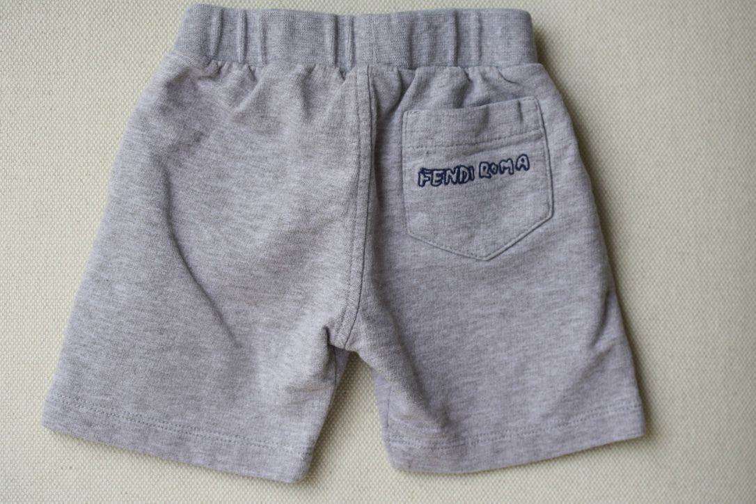 FENDI BABY GREY ROMA SHORTS 9 MONTHS - Image 3