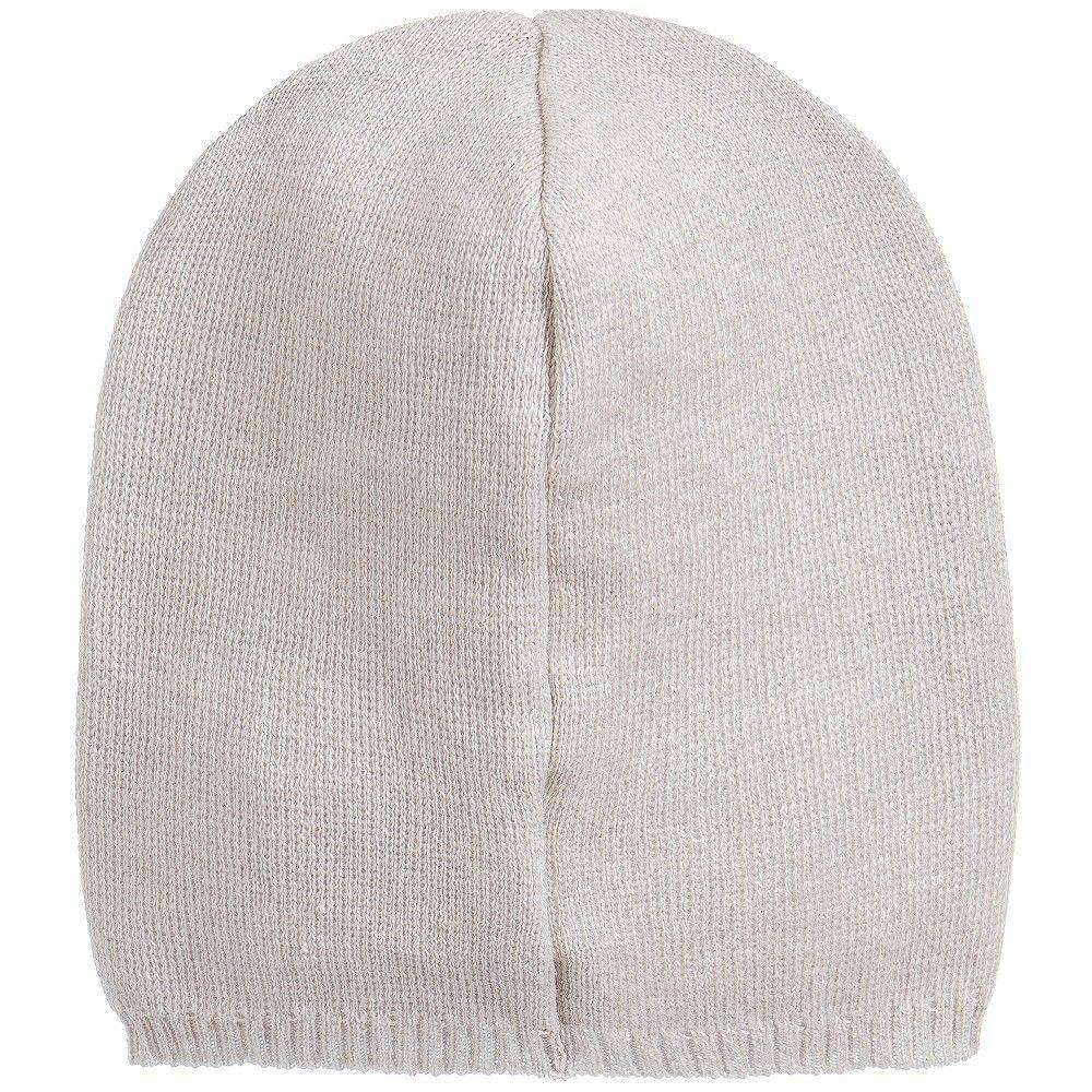 FENDI BABY PALE GREY KNITTED ROMA LOGO HAT 6-12 MONTHS - Image 5