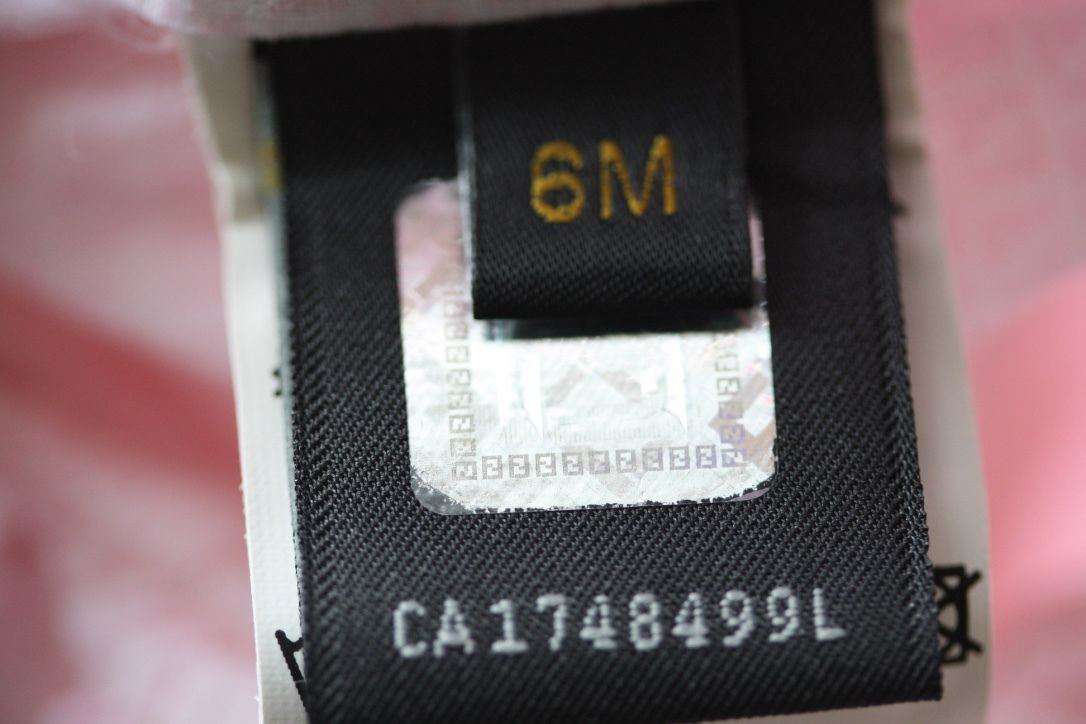 FENDI BABY PINK ZUCCA SUN DRESS AND BLOOMERS 6 MONTHS - Image 6