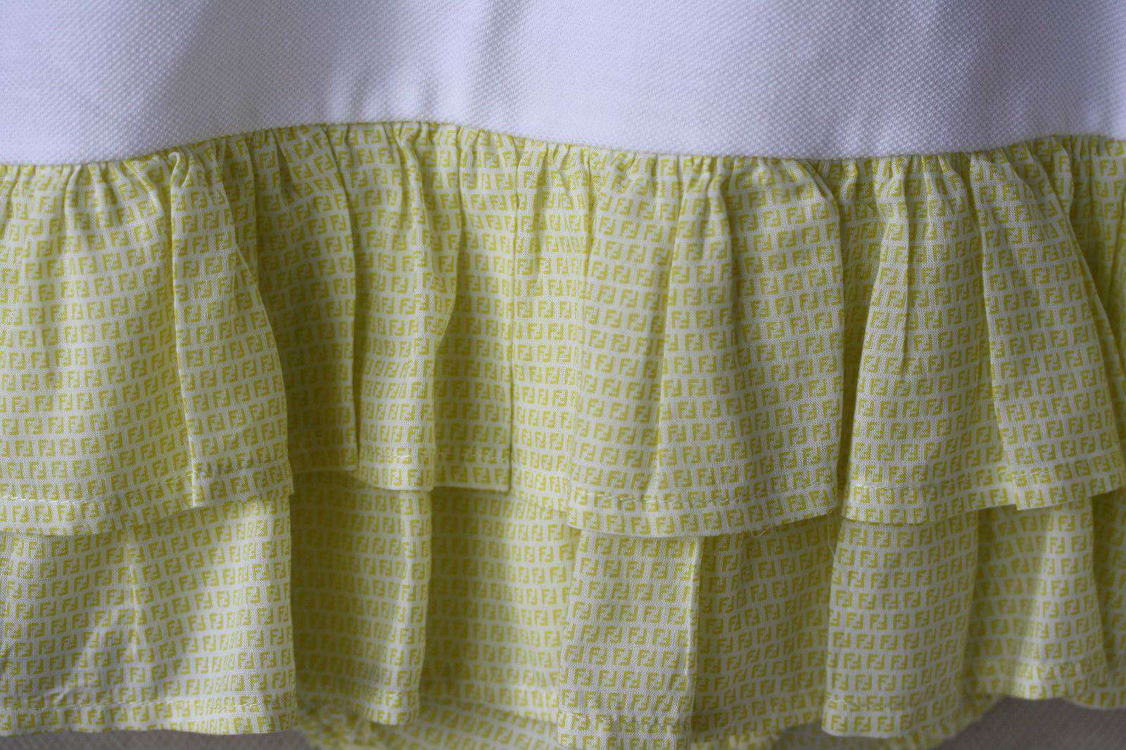 FENDI BABY YELLOW PIQUET DRESS SHORTIE 18 MONTHS - Image 2