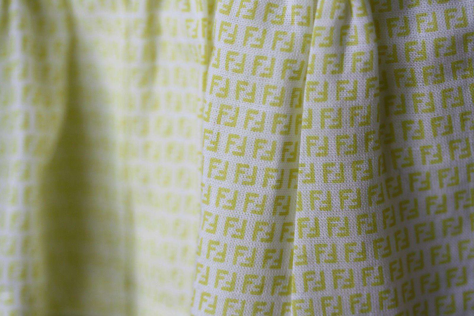 FENDI BABY YELLOW PIQUET DRESS SHORTIE 18 MONTHS - Image 4