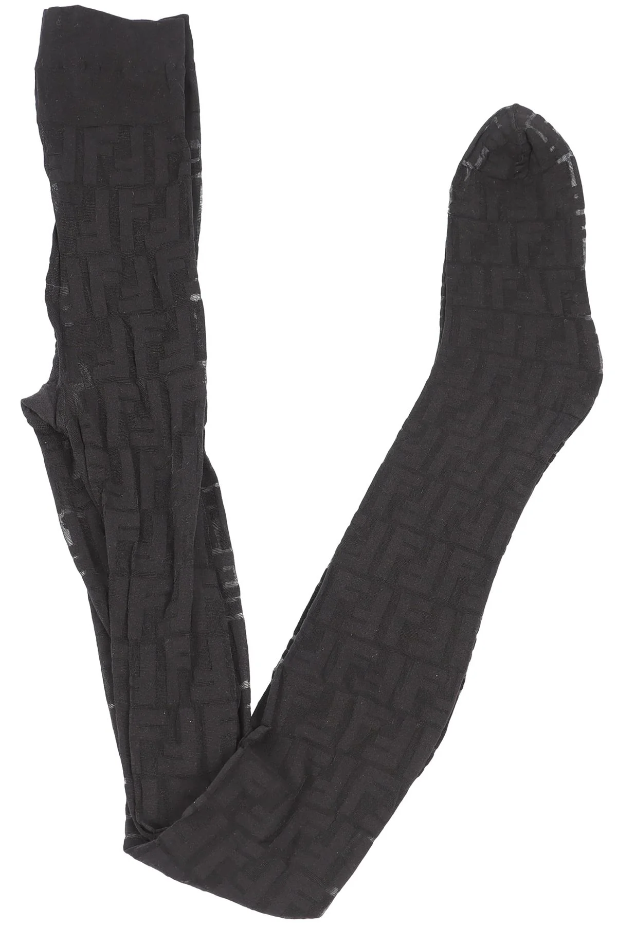 FENDI BLACK FF TIGHTS UK 10 - Image 5