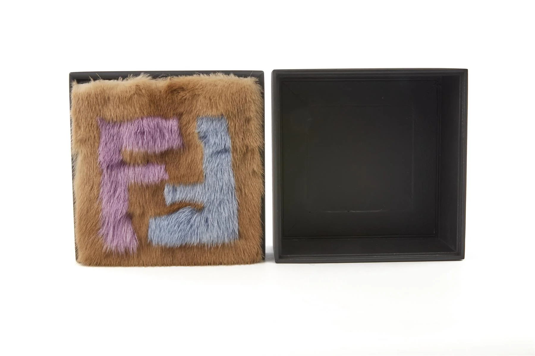 FENDI BLACK MINK FUR TRINKET BOX - Image 10