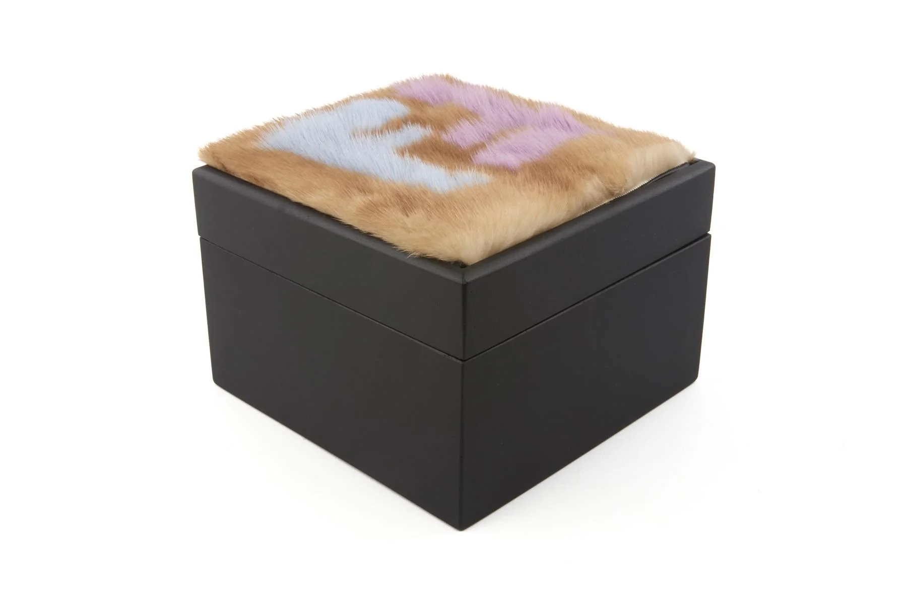 FENDI BLACK MINK FUR TRINKET BOX - Image 7