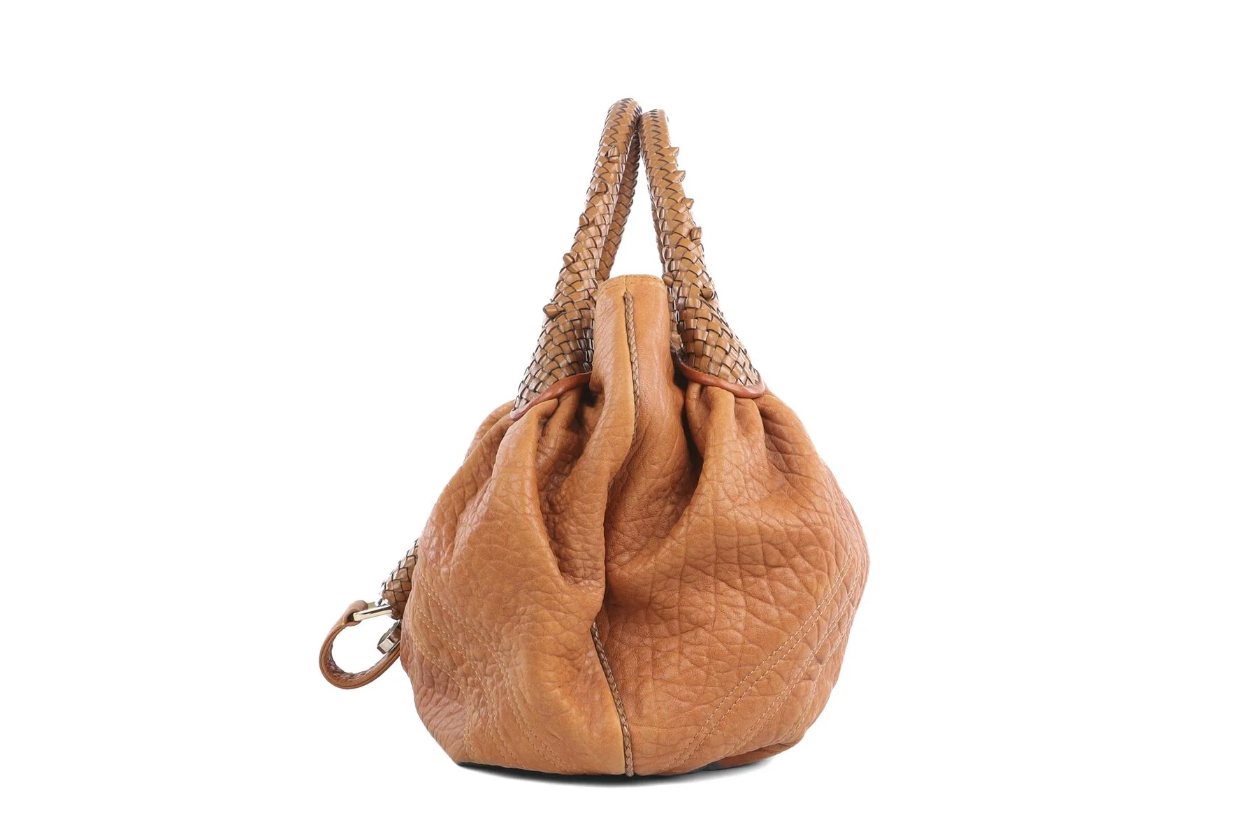 FENDI BROWN SPY FF ZUCCA LEATHER TOTE BAG - Image 5