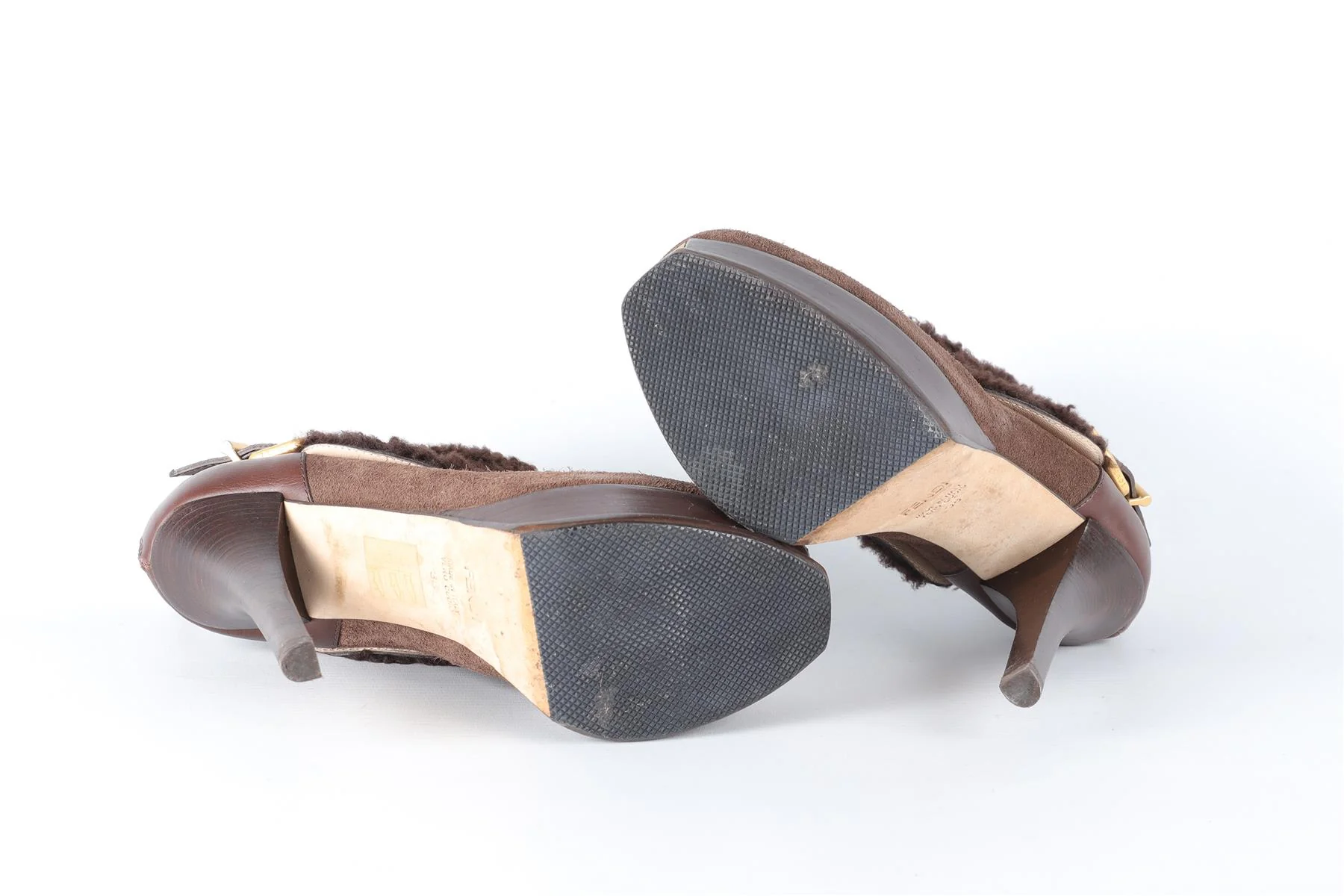 FENDI BROWN SUEDE ANKLE BOOTS EU 38 UK 5 US 8 - Image 6