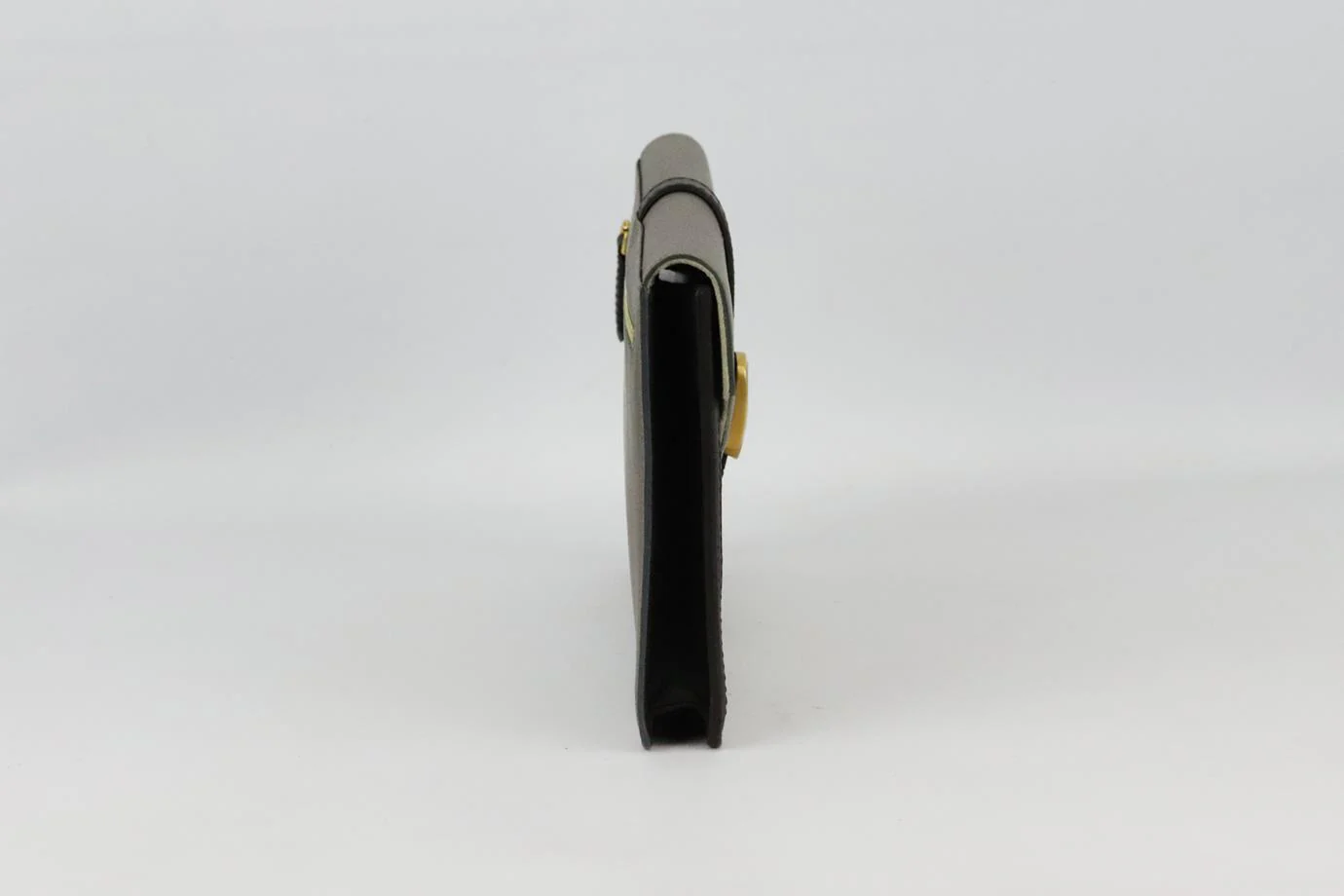FENDI BUSTINA PYTHON AND LEATHER CLUTCH - Image 4