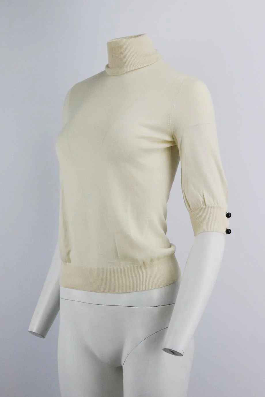 FENDI CASHMERE AND SILK BLEND TOP IT 40 UK 8 - Image 3
