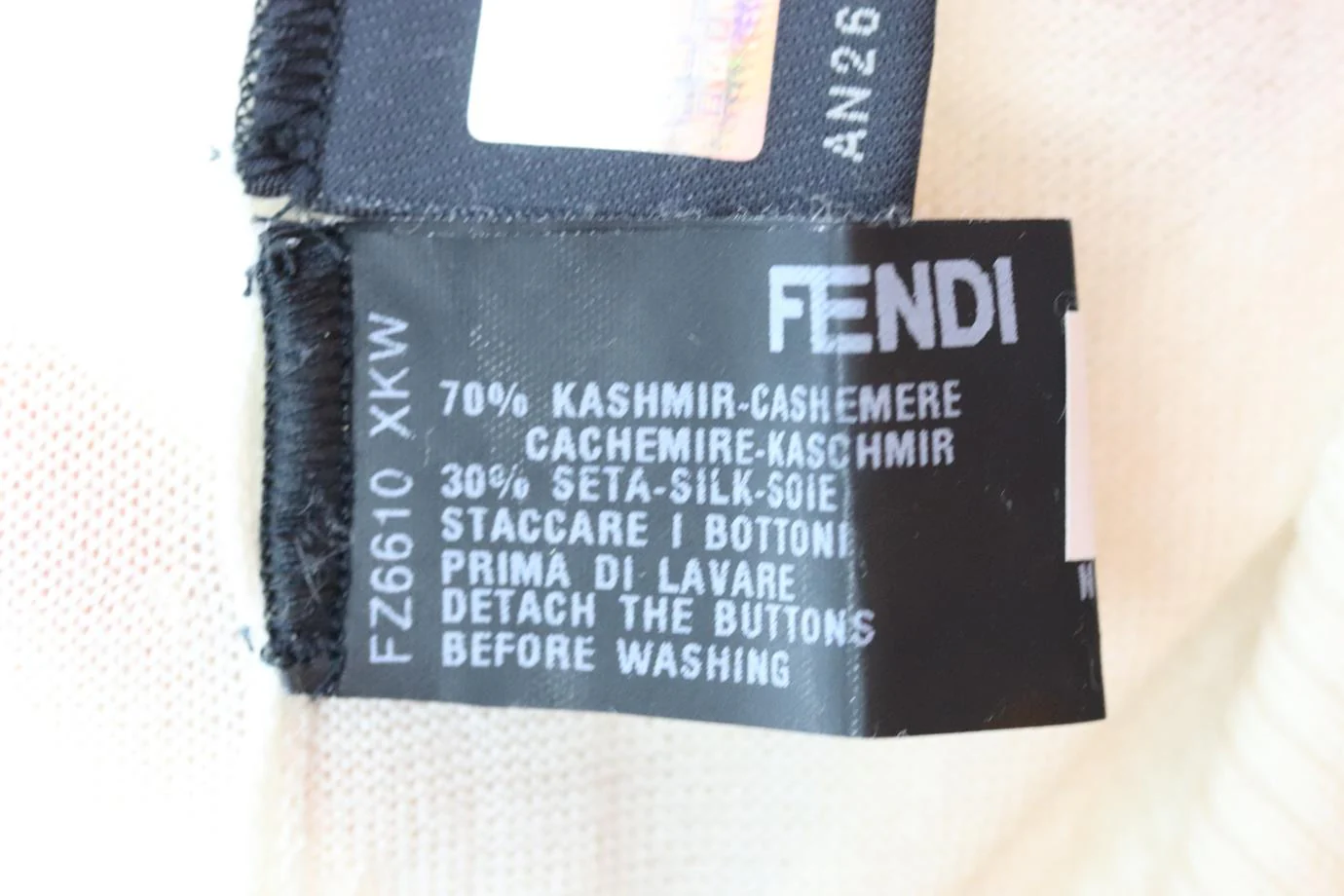 FENDI CASHMERE AND SILK BLEND TOP IT 40 UK 8 - Image 7