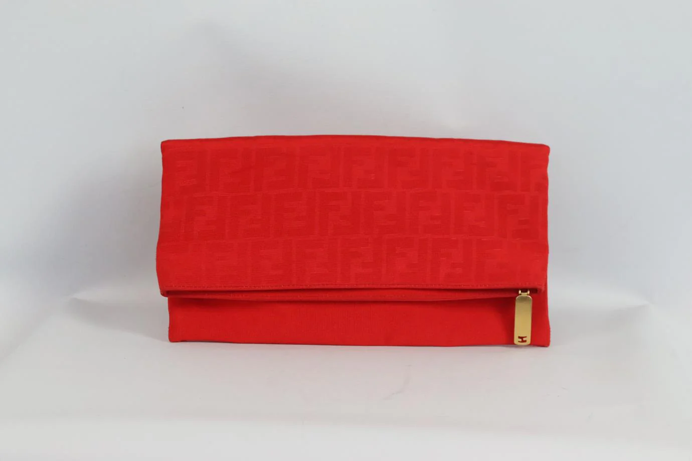 FENDI CHAMELEON FF JACQUARD GROSGRAIN CLUTCH - Image 2