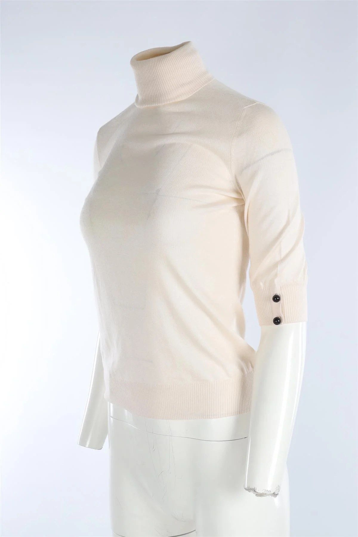 FENDI CREAM CASHMERE TOP IT 40 UK 8 - Image 3