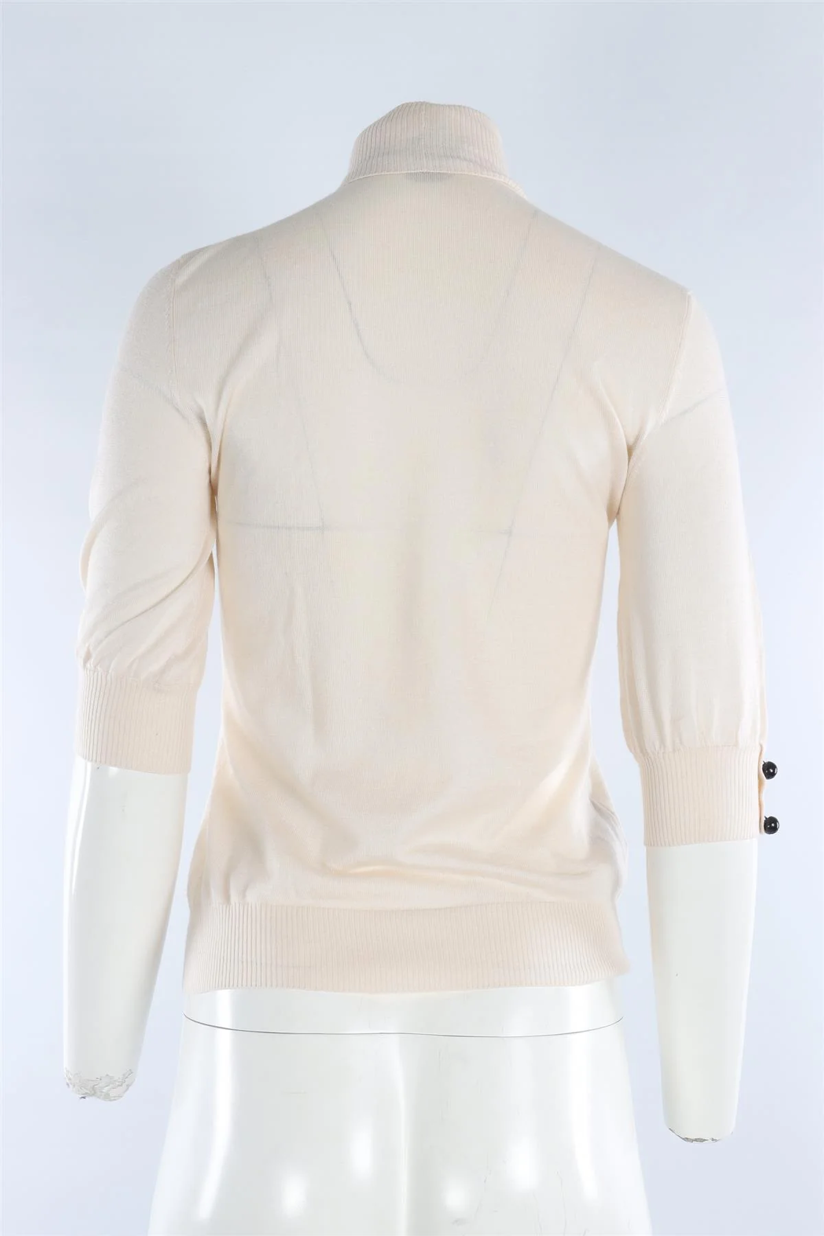 FENDI CREAM CASHMERE TOP IT 40 UK 8 - Image 4