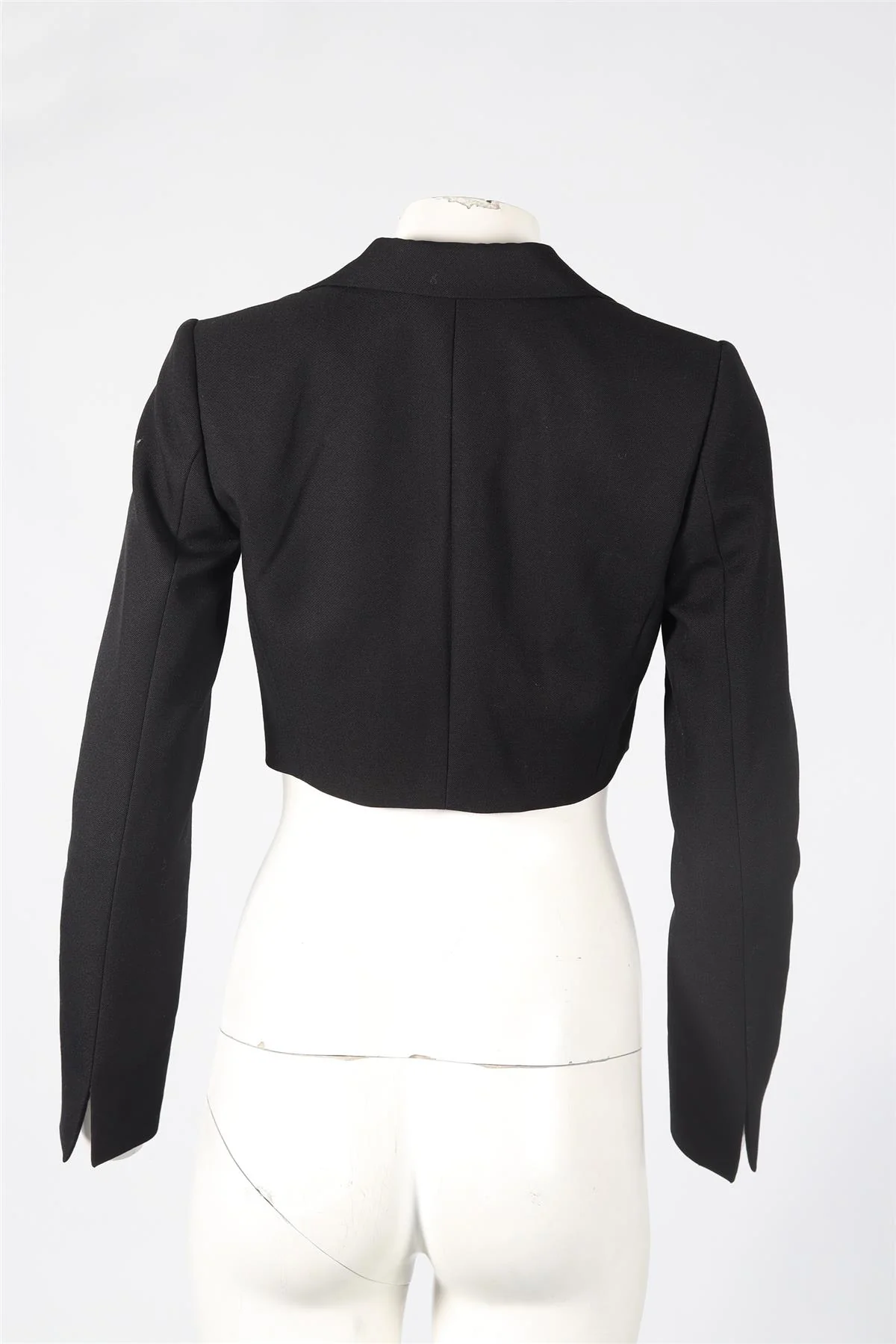FENDI CROPPED WOOL BLAZER IT 38 UK 6 - Image 4