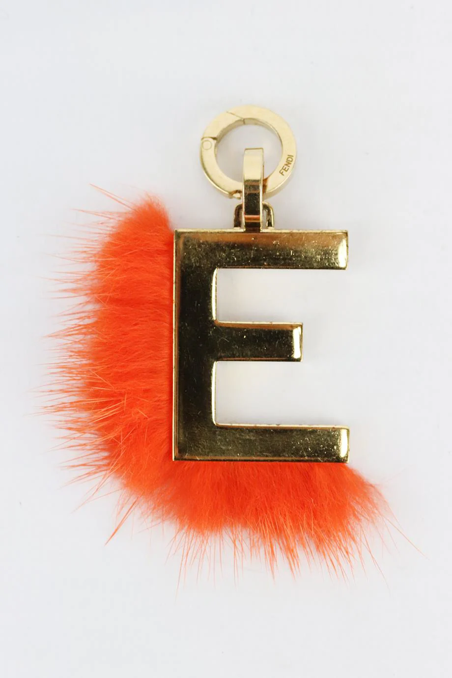 FENDI E INITIAL GOLD PLATED BAG CHARM - Image 2