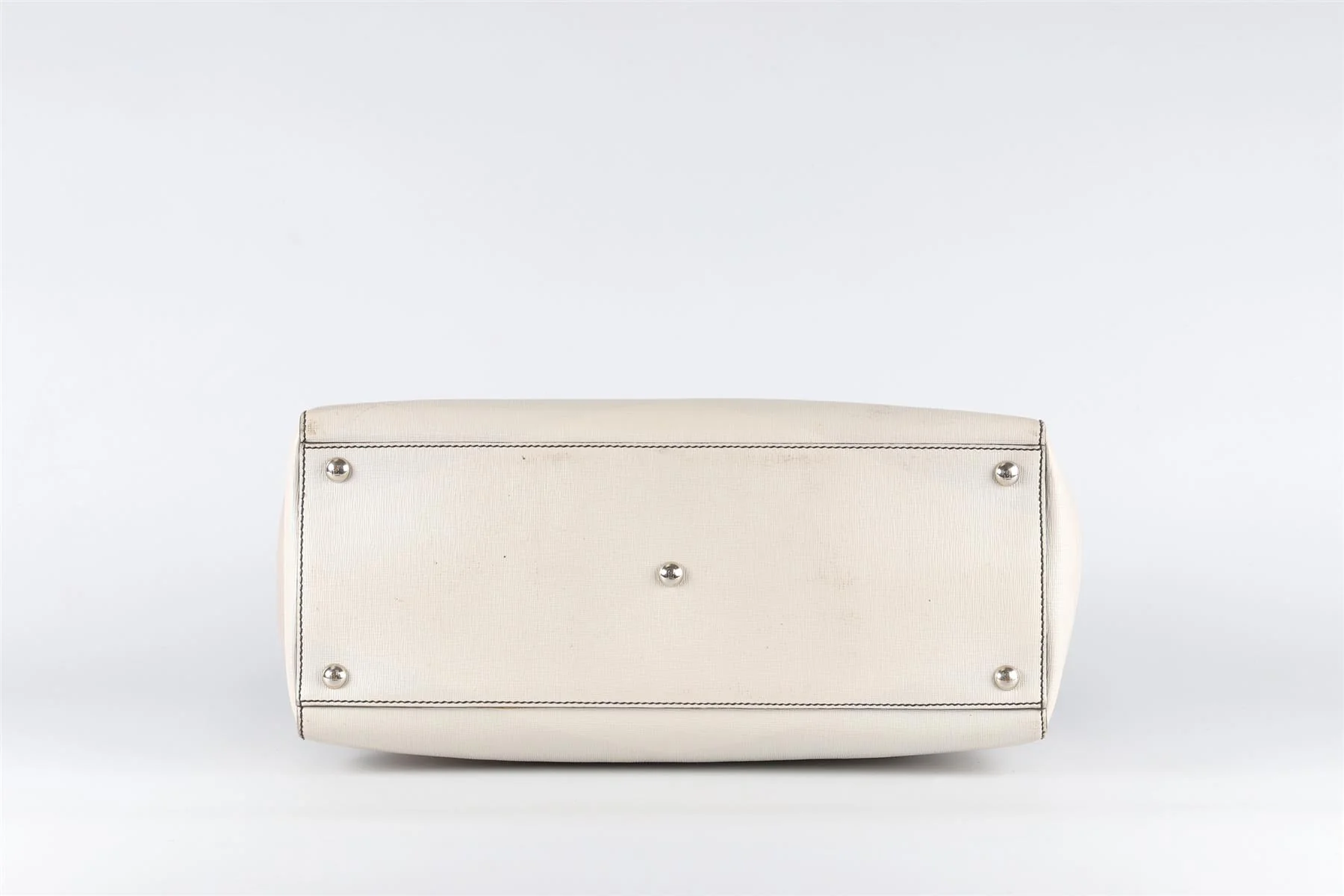 FENDI GREY 2JOURS MEDIUM LEATHER TOTE BAG - Image 7