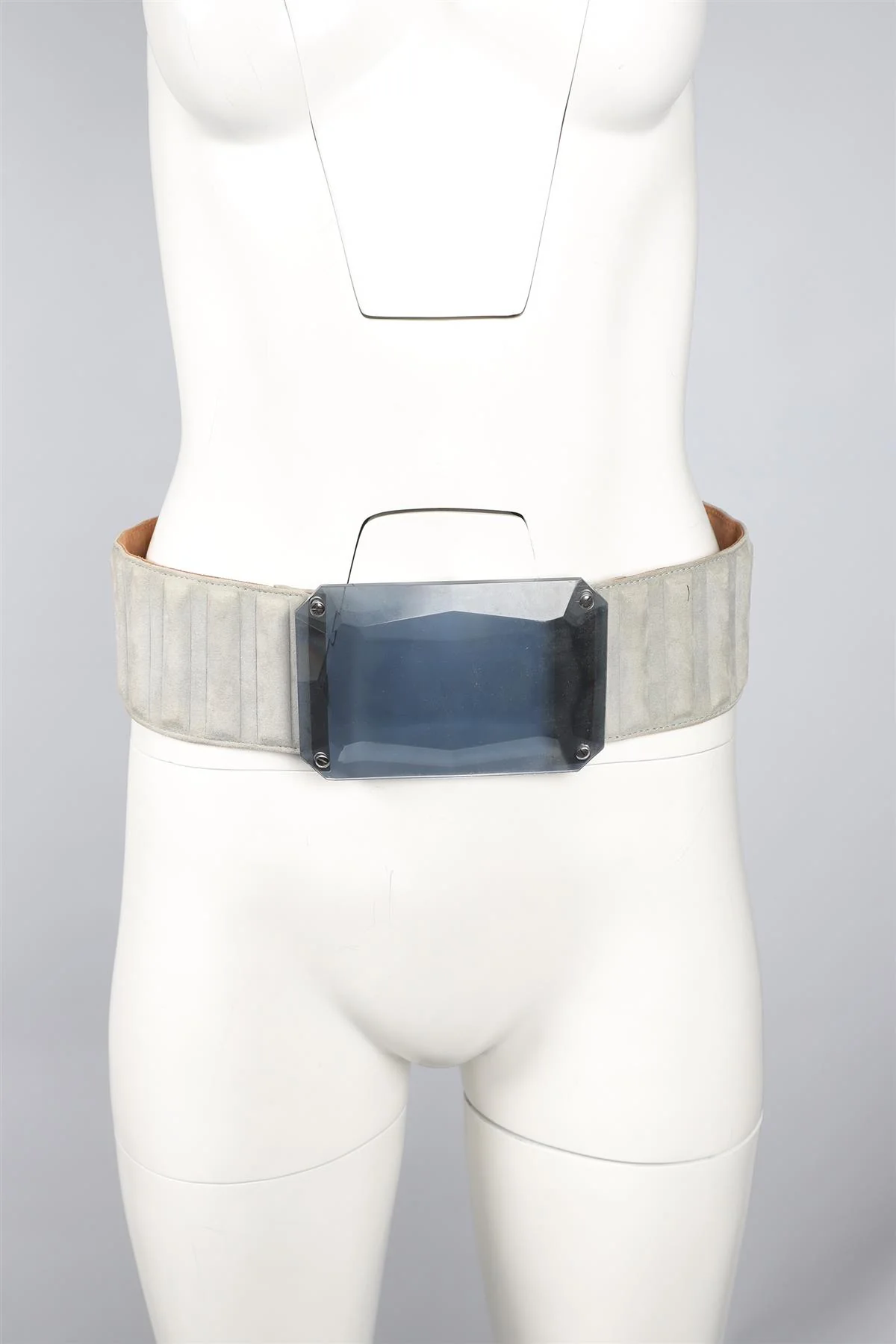 FENDI GREY SUEDE WAIST BELT - Image 8