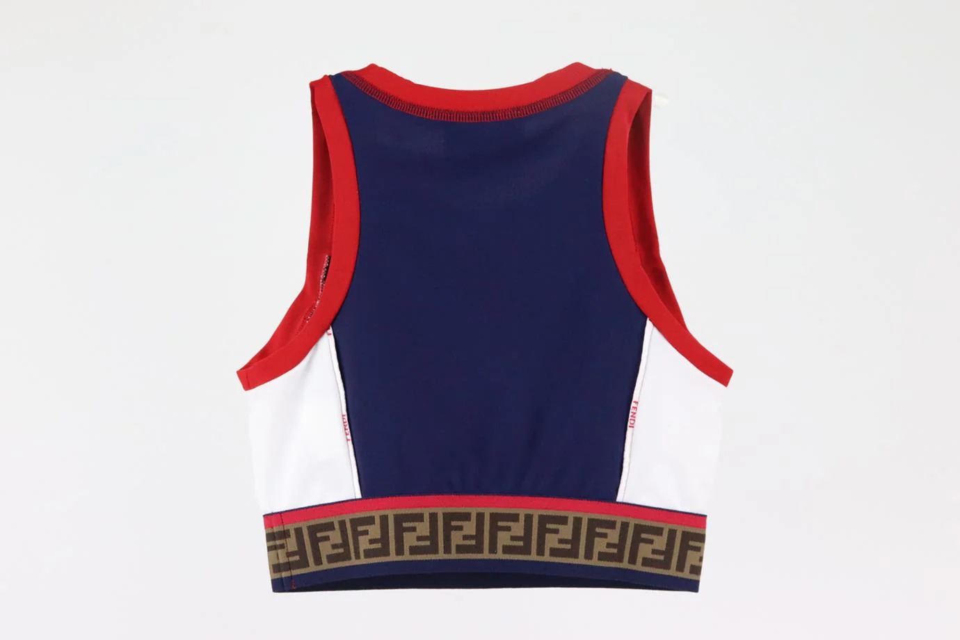 FENDI KIDS GIRLS FF STRETCH CROP TOP 6 YEARS - Image 3