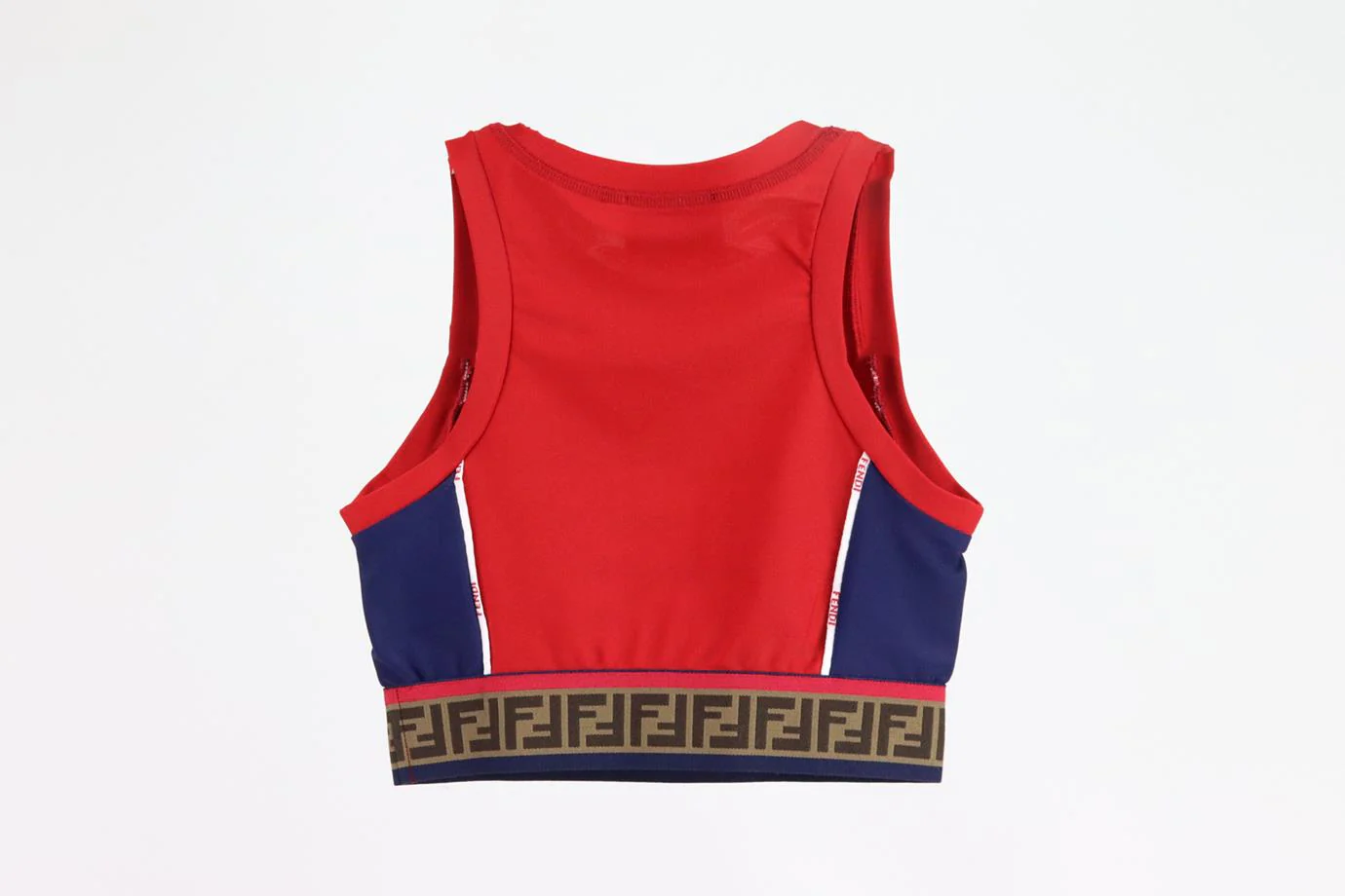 FENDI KIDS GIRLS FF STRETCH CROP TOP 6 YEARS - Image 3