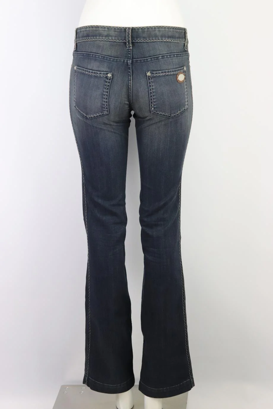 FENDI LOW RISE STRAIGHT LEG JEANS IT 40 UK 8 - Image 4