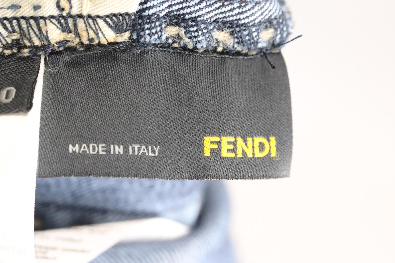 FENDI LOW RISE STRAIGHT LEG JEANS IT 40 UK 8 - Image 6