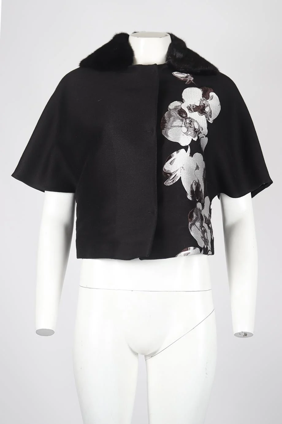 FENDI MINK AND COTTON BLEND JACKET IT 38 UK 6 - Image 2