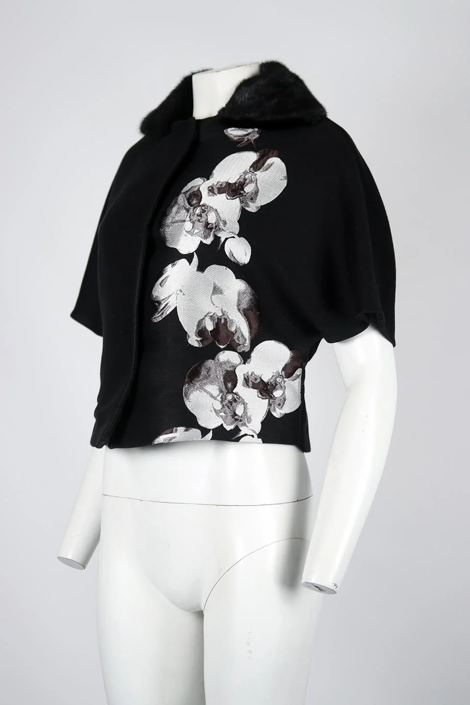 FENDI MINK AND COTTON BLEND JACKET IT 38 UK 6 - Image 3