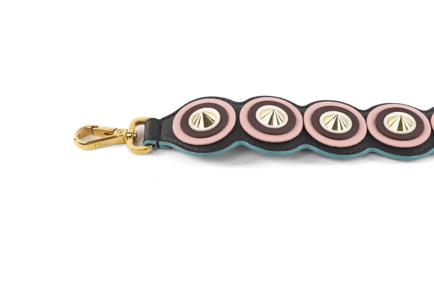 FENDI MULTI LEATHER BAG STRAP - Image 6