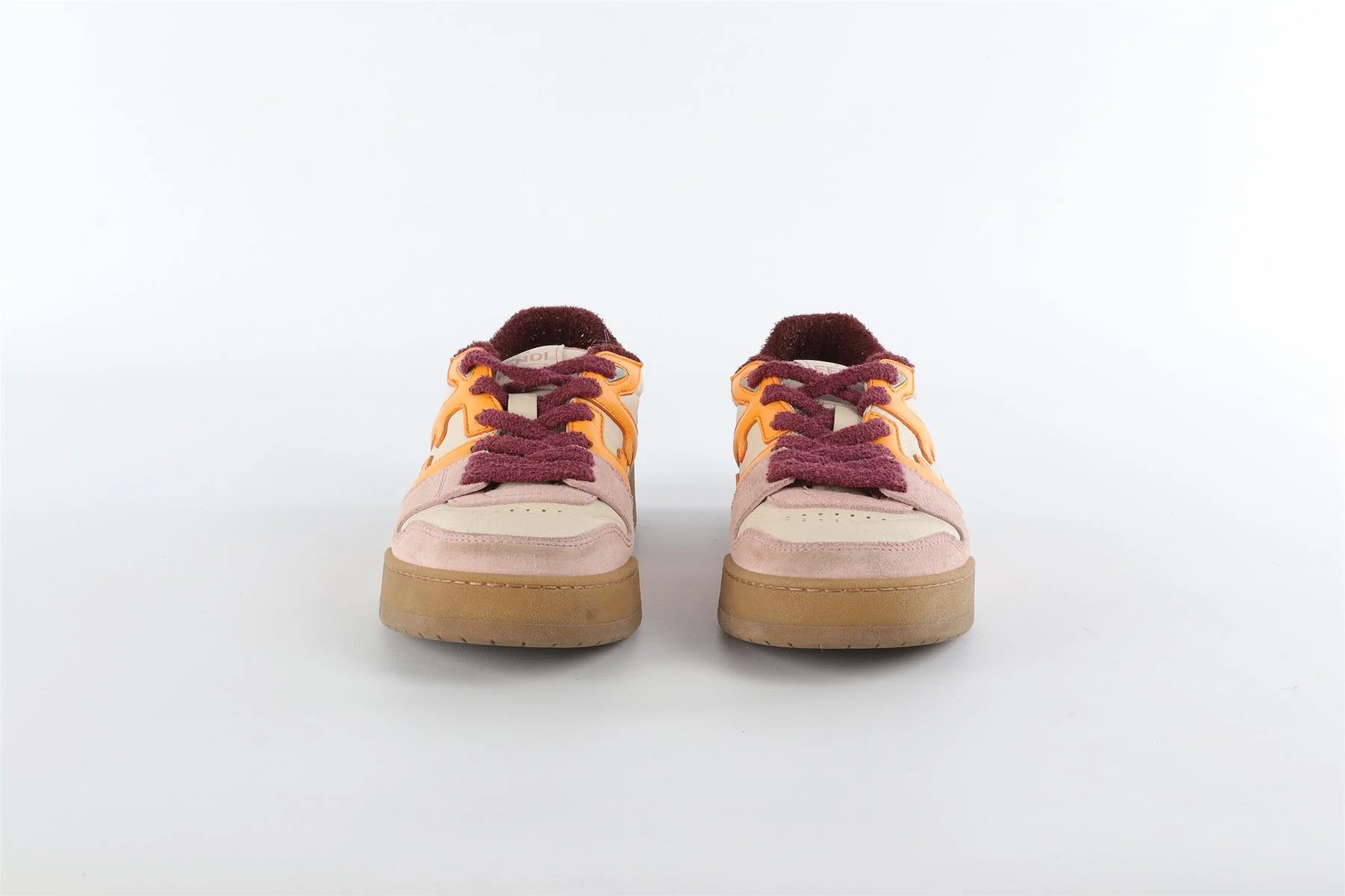 FENDI MULTI MATCH LEATHER SNEAKERS EU 38 UK 5 US 8 - Image 3