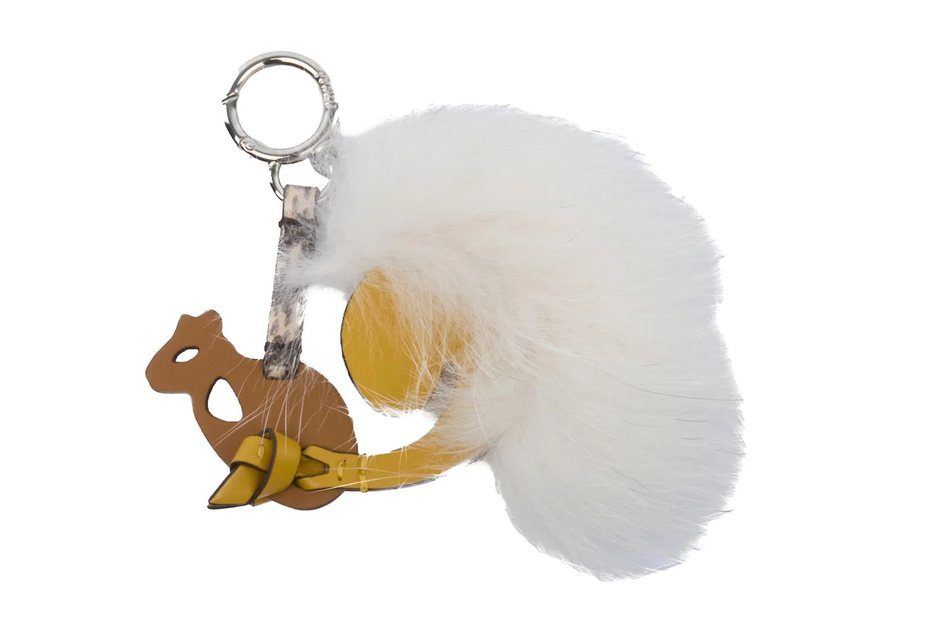 FENDI MULTI SQUIRREL LEATHER BAG CHARM - Image 2