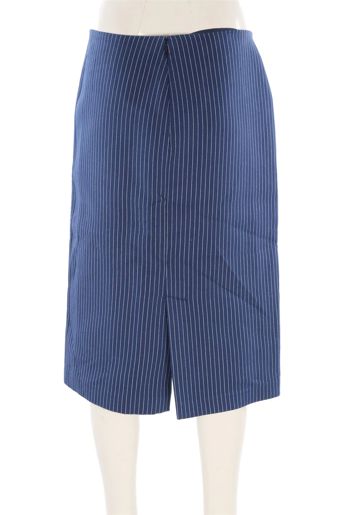 FENDI NAVY COTTON MIDI SKIRT IT 44 UK 12 - Image 4
