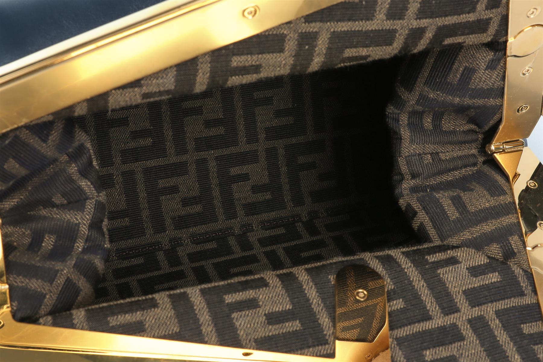 FENDI NAVY FIRST MEDIUM LEATHER SHOULDER BAG - Image 11