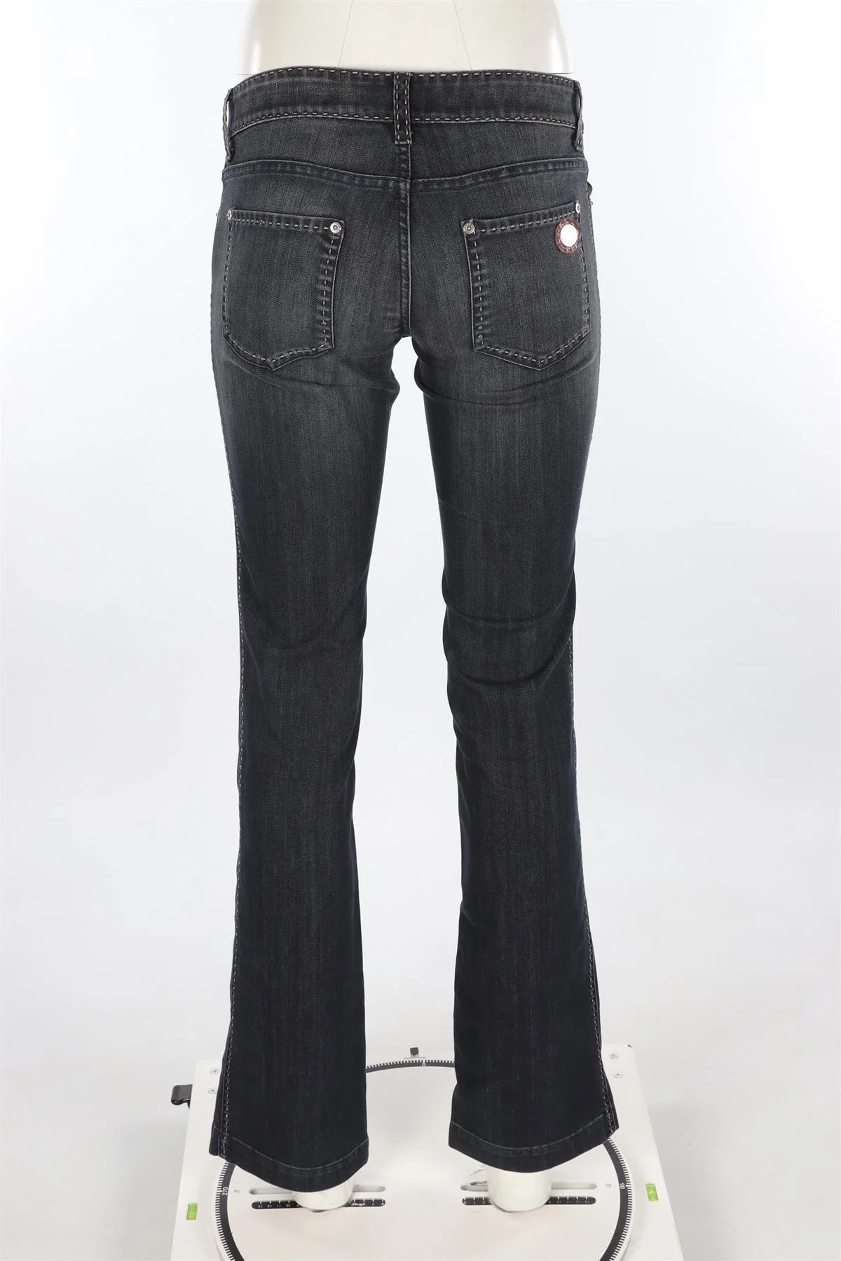 FENDI NAVY STRAIGHT LEG JEANS IT 40 UK 8 - Image 4