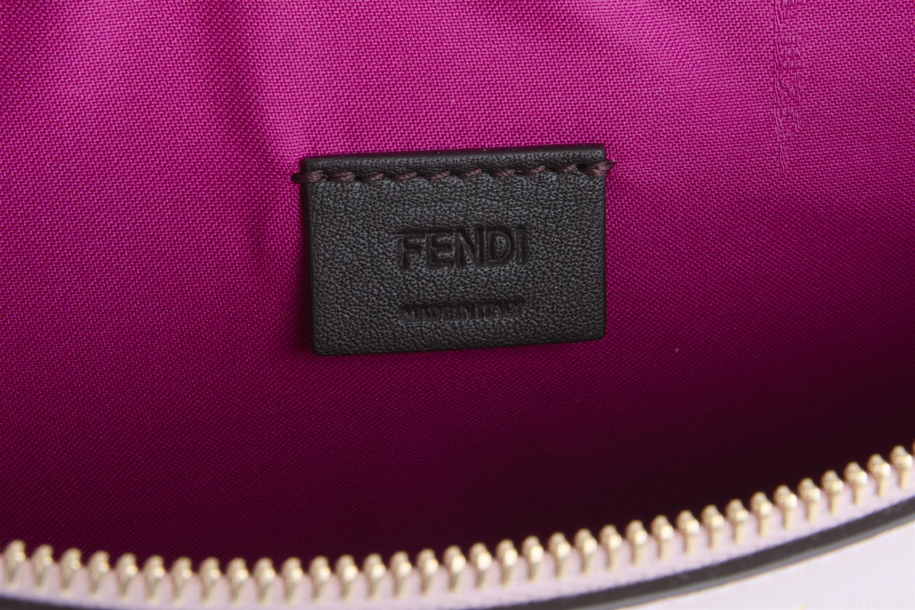 FENDI PINK 2025 FLAT POUCH MEDIUM LEATHER CLUTCH - Image 10