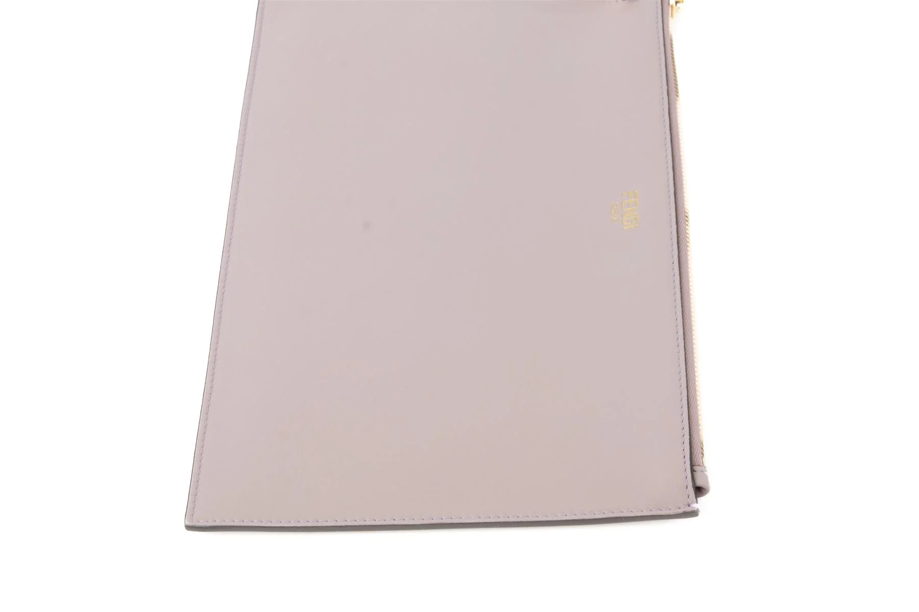 FENDI PINK 2025 FLAT POUCH MEDIUM LEATHER CLUTCH - Image 4