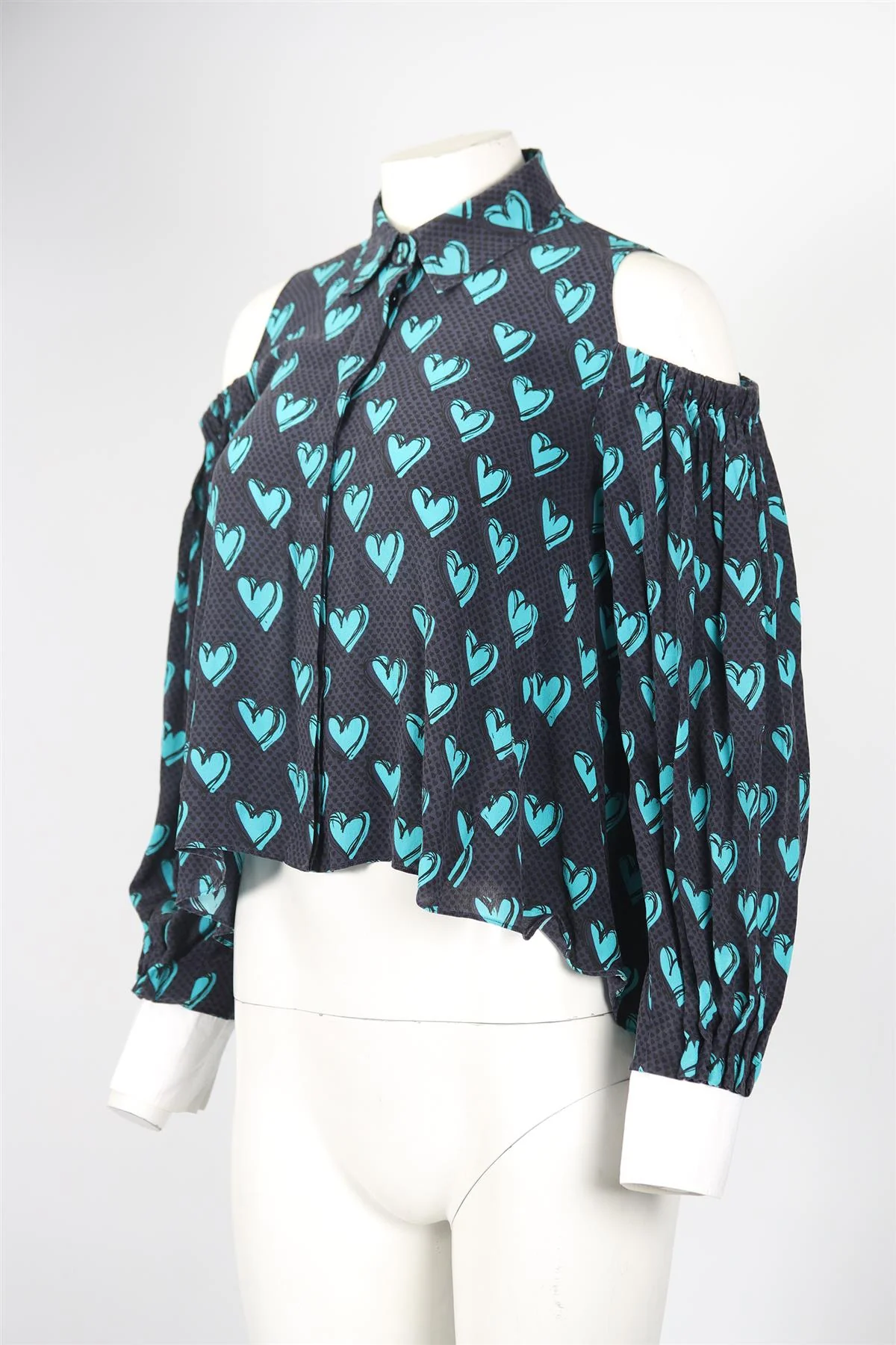 FENDI PRINTED SILK SHIRT IT 44 UK 10 - Image 3