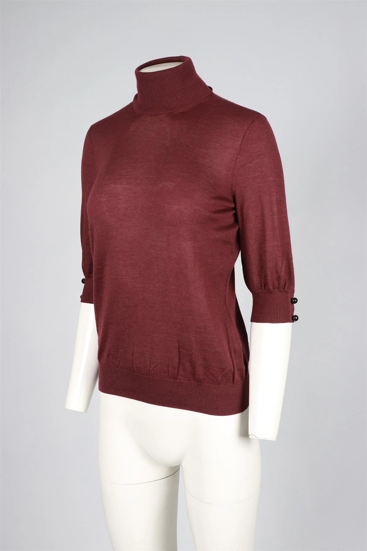 FENDI PURPLE CASHMERE BLEND SWEATER IT 44 UK 12 - Image 3