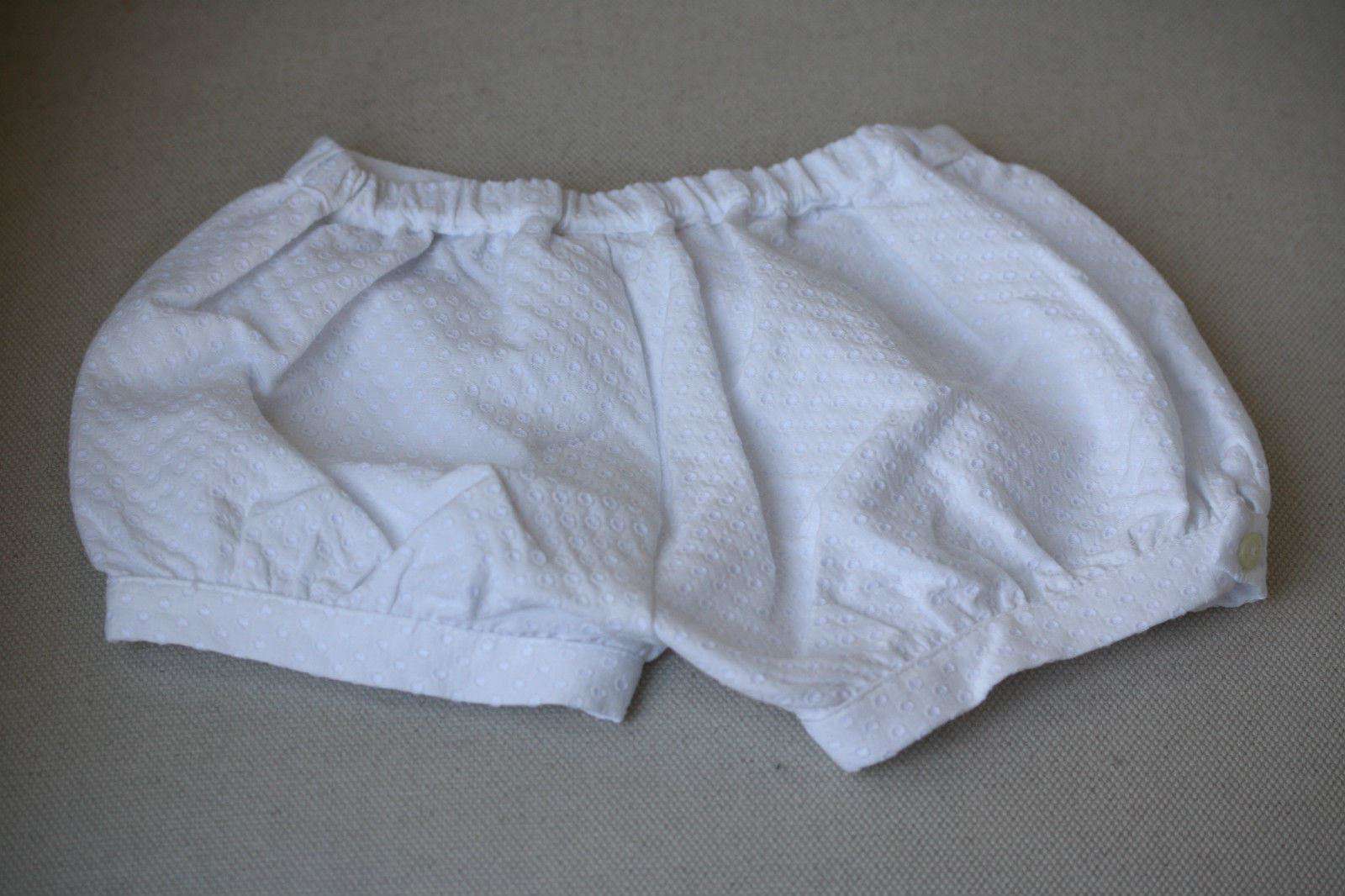 FENDI WHITE JACQUARD BABY SHORTS 18 MONTHS - Image 3