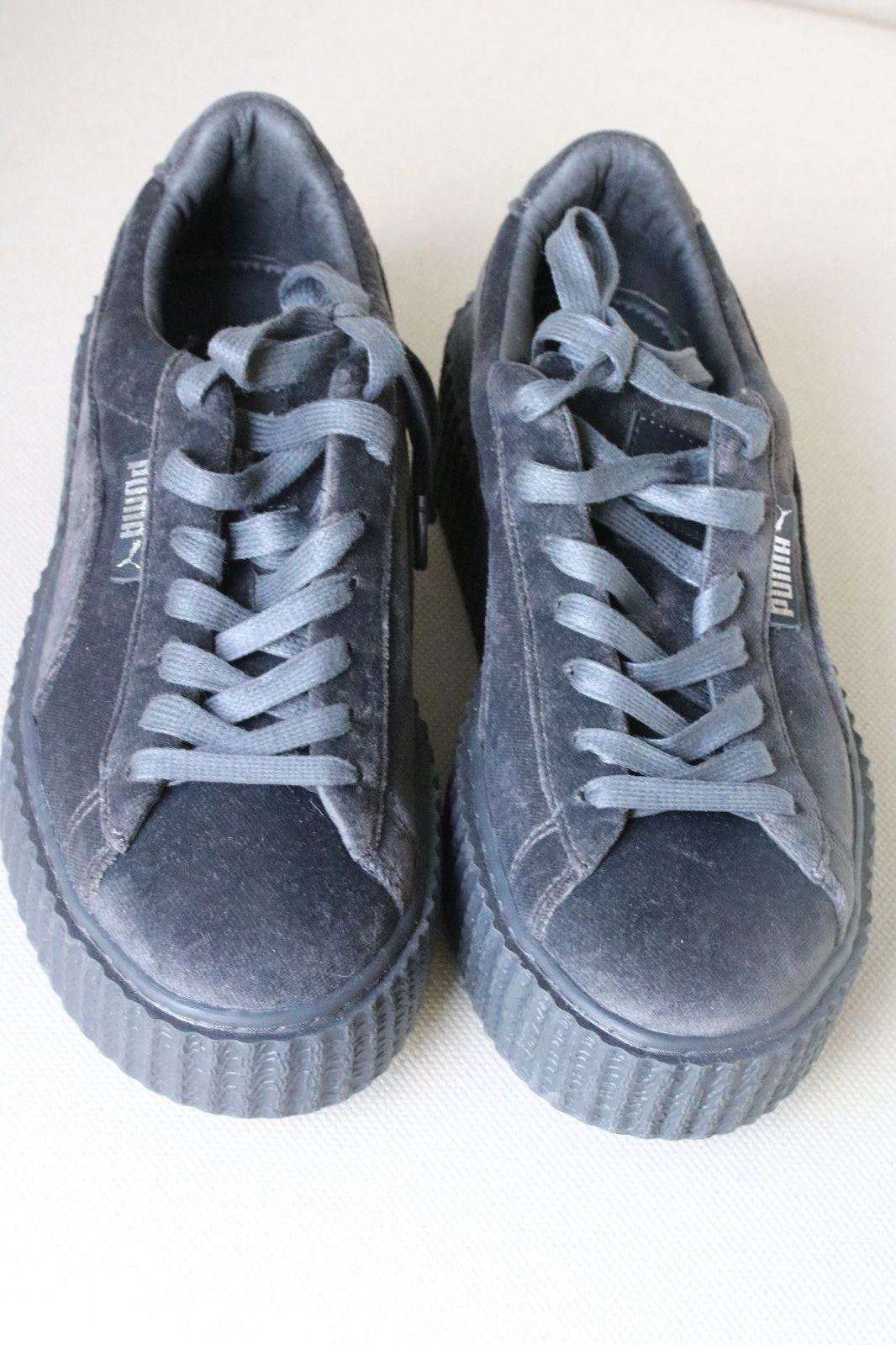 FENTY X PUMA BY RIHANNA GREY VELVET CREEPER SNEAKERS UK 5 EU 38 US 7.5 - Image 3