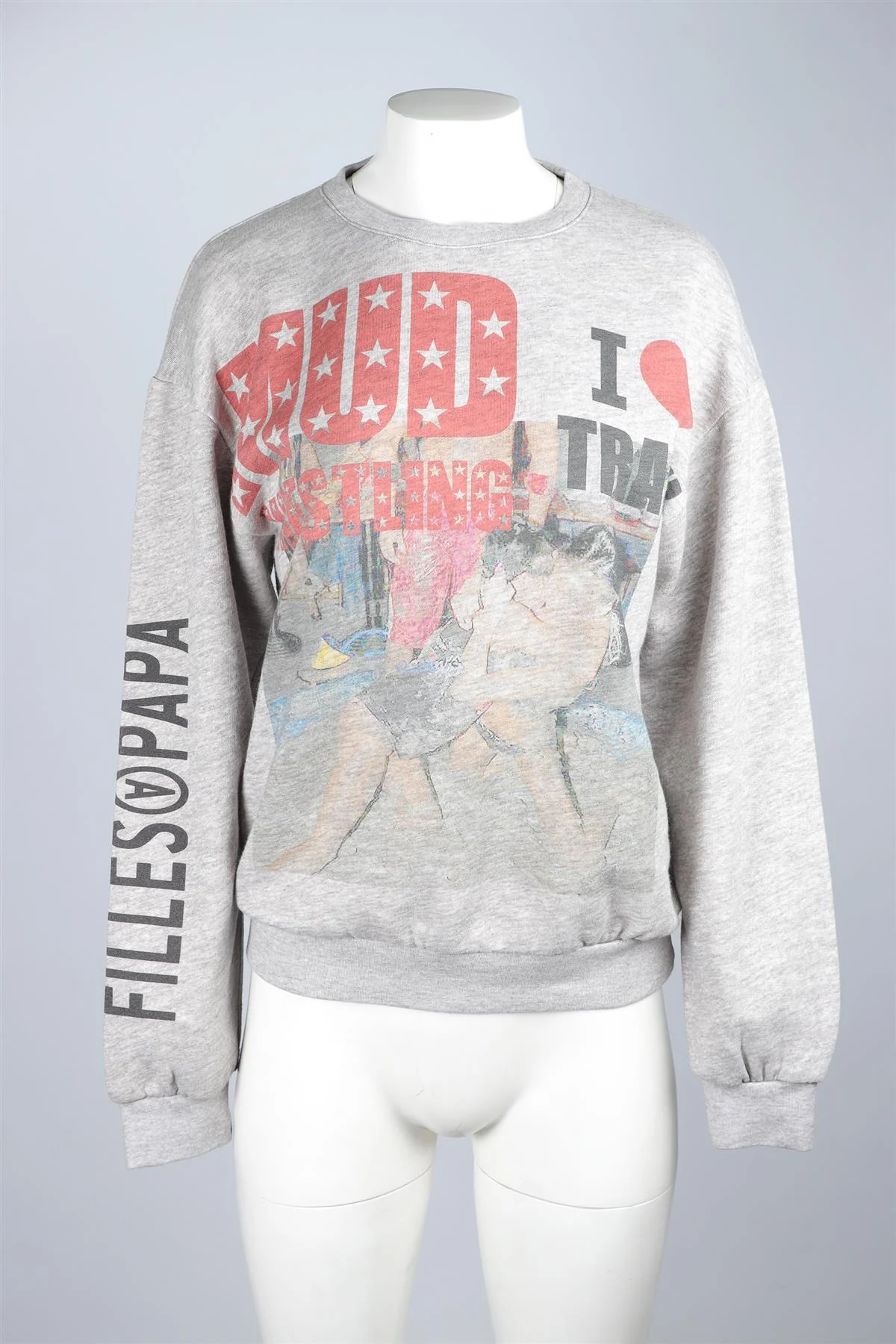 FILLES A PAPA GREY COTTON SWEATSHIRT UK 8 - Image 2