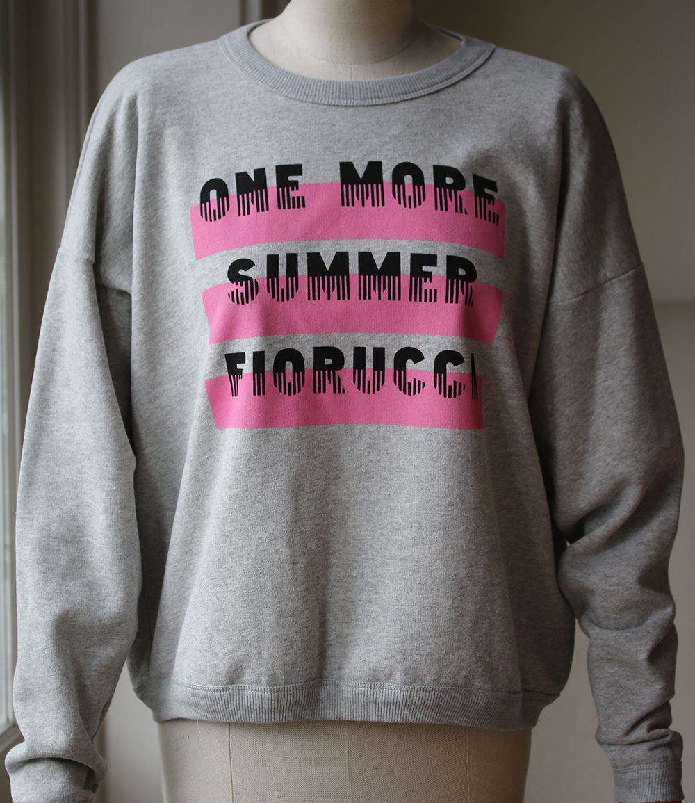 FIORUCCI ONE MORE SUMMER SLOGAN SWEATER SMALL - Image 2