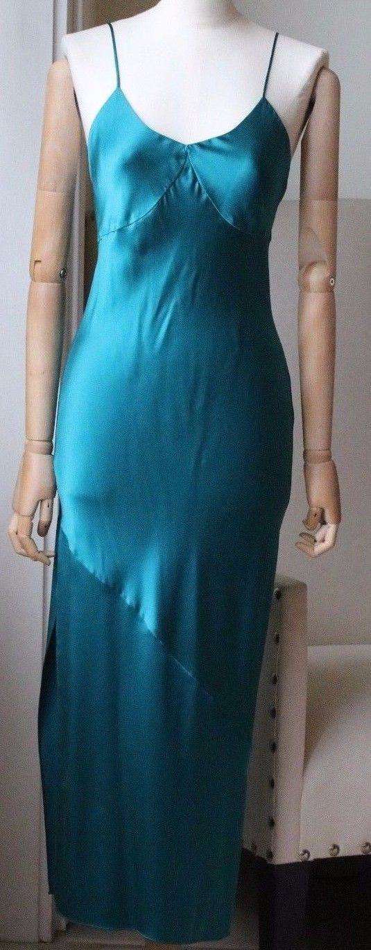 FLEUR DU MAL BIAS SLIP GOWN DRESS SMALL - Image 5