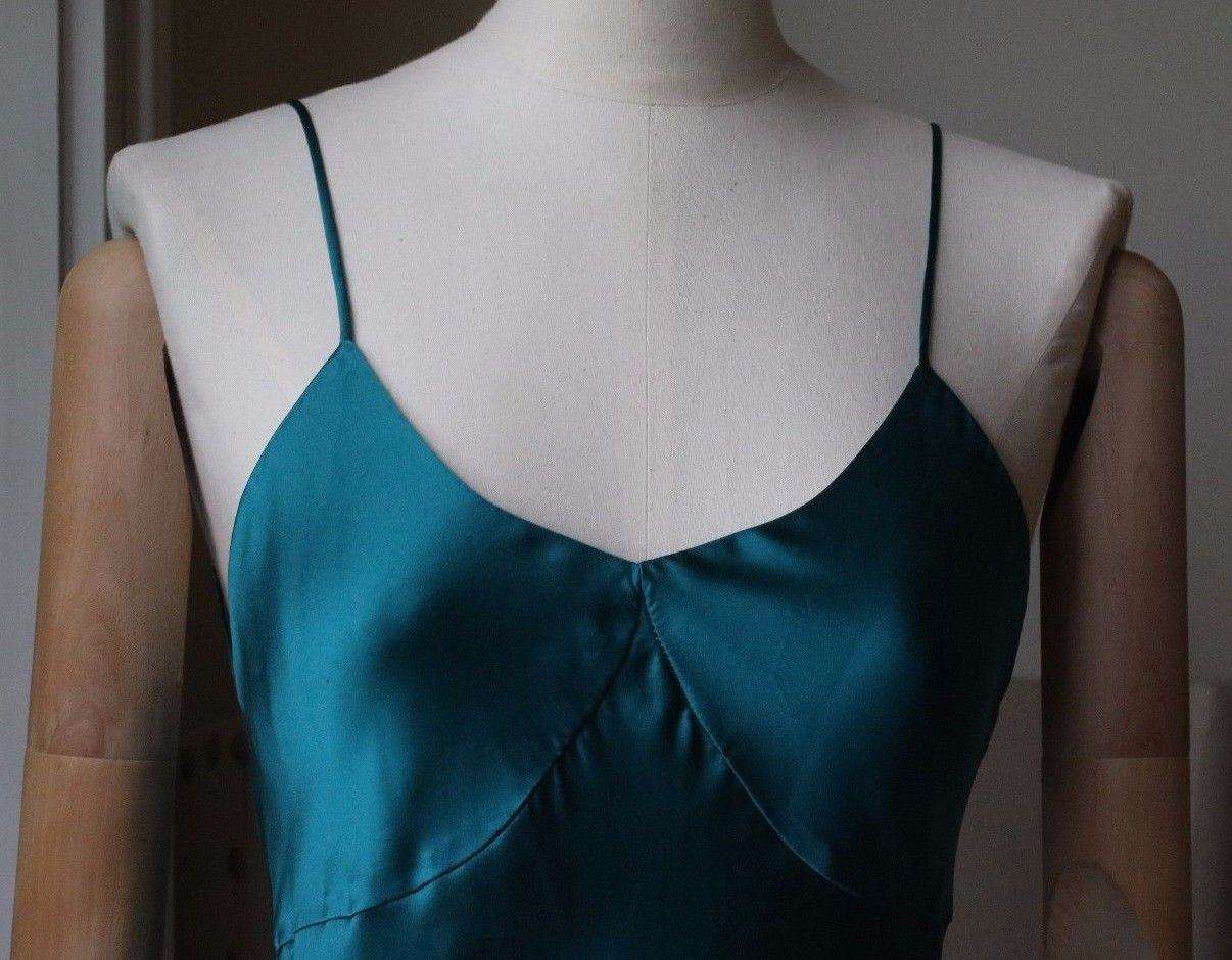 FLEUR DU MAL BIAS SLIP GOWN DRESS SMALL - Image 6
