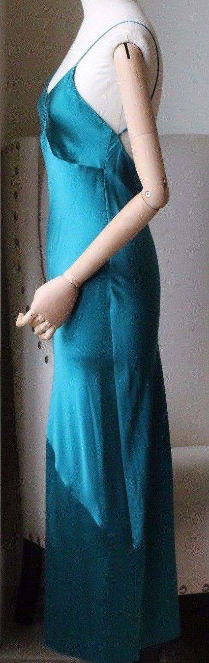 FLEUR DU MAL BIAS SLIP GOWN DRESS SMALL - Image 7